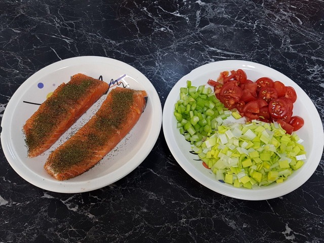 Lachs mit weissen Bohnen 4