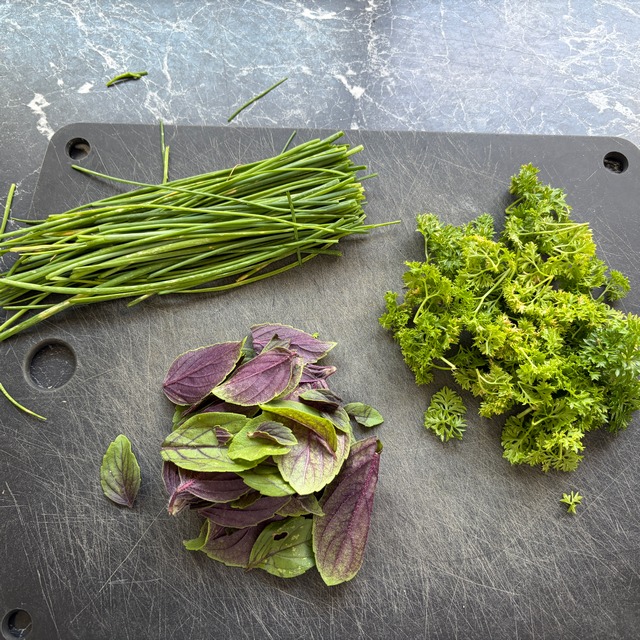Erbsen Krauter Risotto 001