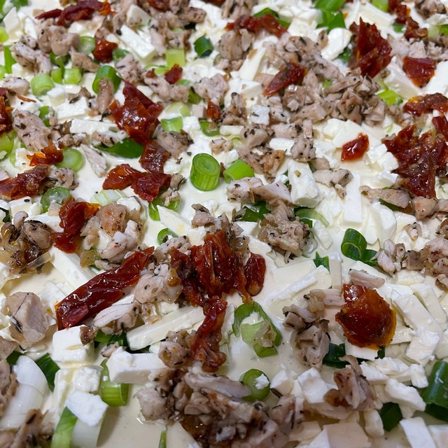 Flammkuchen mit Chorizzo 2